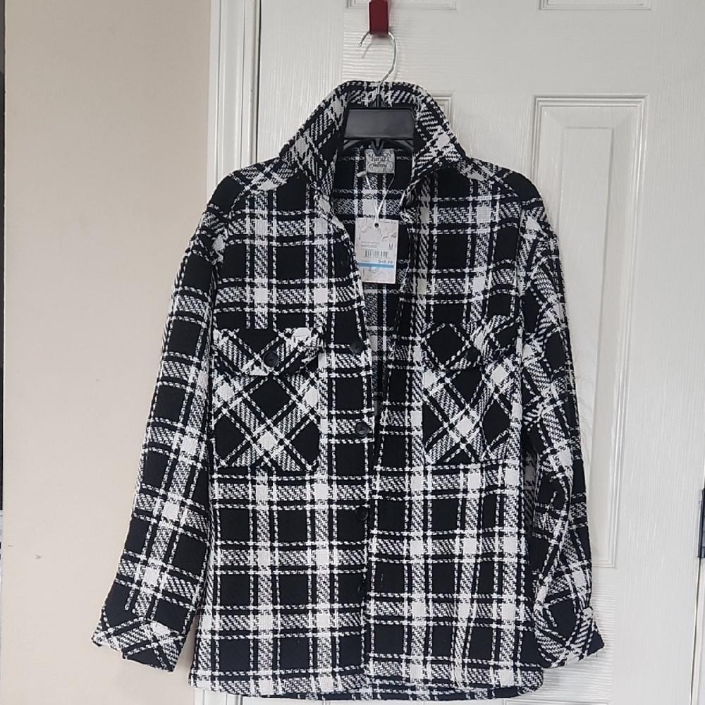 Black and White Plaid Blazer. Can Always Use A Jacket.